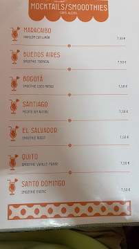La Puerta Del Sol à Évian-les-Bains menu