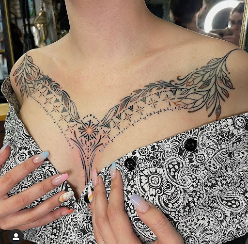 Explore tattoos behind ear ideas, creative tattoo ideas in Fort Oglethorpe, available at The Helm Tattoo & Piercing