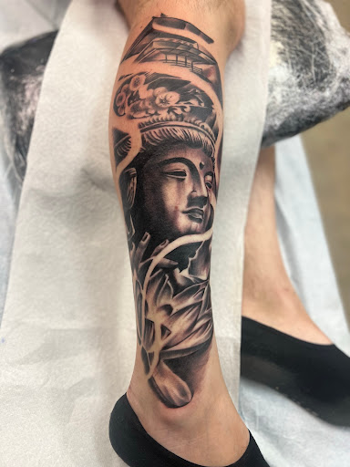 Explore witcher tattoo ideas, creative tattoo ideas in Orange, available at Ink Activitiez Tattoo