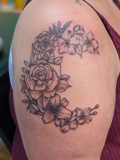 Explore tattoo shop name ideas, creative tattoo ideas in Shakopee, available at Crazy Lady Ink LLC