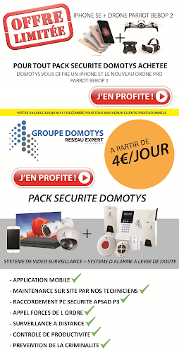 Fournisseur de systèmes de sécurité Domotys - alarme, videosurveillance - professionnel - chantier - particulier Lésigny