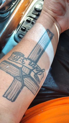 Explore tattoo blending ideas, creative tattoo ideas in Toledo, available at Steel Addictions