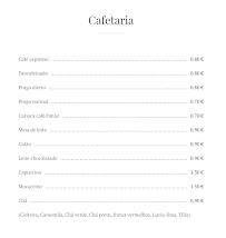 Cafe Fura à Póvoa de Lanhoso menu