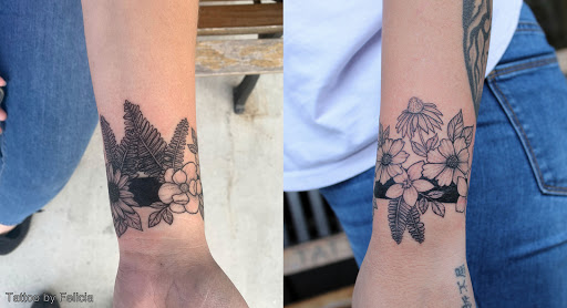 Explore badass sleeve tattoo ideas, creative tattoo ideas in Fort Myers, available at Tiger Lotus Tattoo and Piercing