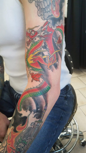 Explore capricorn tattoo ideas male, creative tattoo ideas in Frederick, available at Snakemans Tattoos, Piercings & Leather