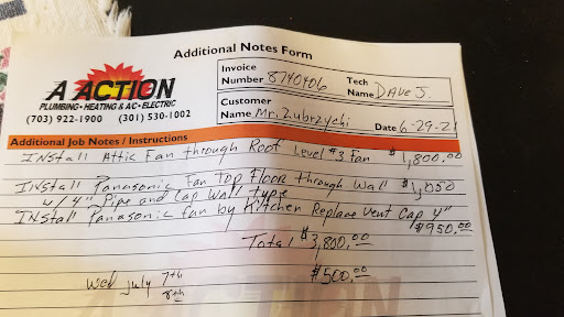 Plumber «A Action Home Services», reviews and photos, 6404 Telegraph Rd Suite 200, Alexandria, VA 22310, USA