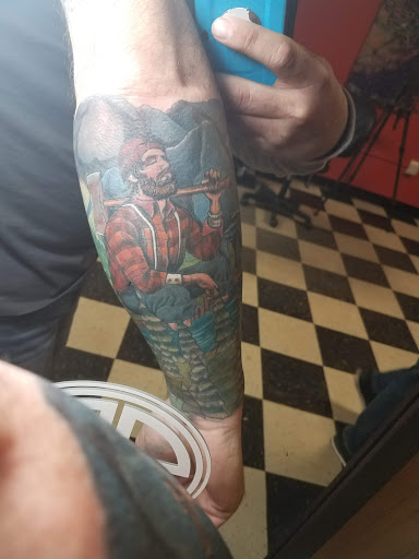 Explore tiger tattoo ideas for men, creative tattoo ideas in Saginaw, available at Rock Solid Tattoo