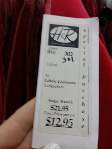 Fabric Store «H & R Fabrics - Home and Recreational Fabrics», reviews and photos, 1118 N 35th Ave, Phoenix, AZ 85009, USA