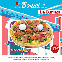 Menu / carte de Pizza Bonici Claira à Claira