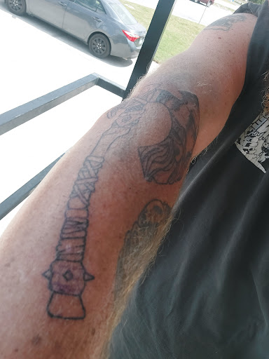 Explore sewing tattoo ideas, creative tattoo ideas in Auburndale, available at Till Death Tattoo Studio