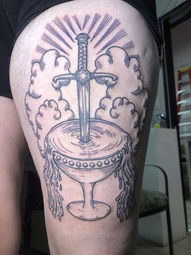 Explore doom tattoo ideas, creative tattoo ideas in Honokaa, available at Sea of Light Tattoo Studio