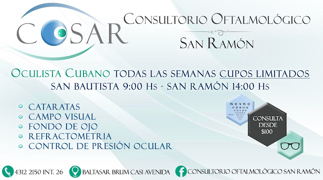 Opiniones de Consultorio oftalmologico San Ramon en Canelones - Oftalmólogo