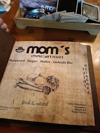 Restaurant végétalien MOM’S Creation à Berlin (le menu)