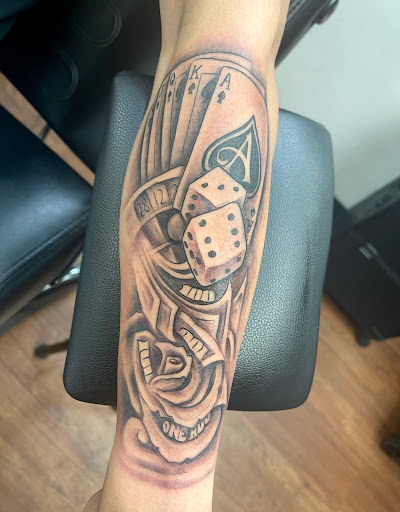 Explore tactical tattoo ideas, creative tattoo ideas in Austin, available at Capital City Tattoos LLC