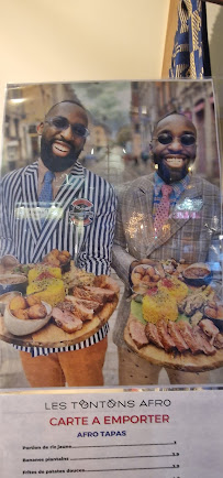 Restaurant africain Les Tontons Afro à Lille (le menu)