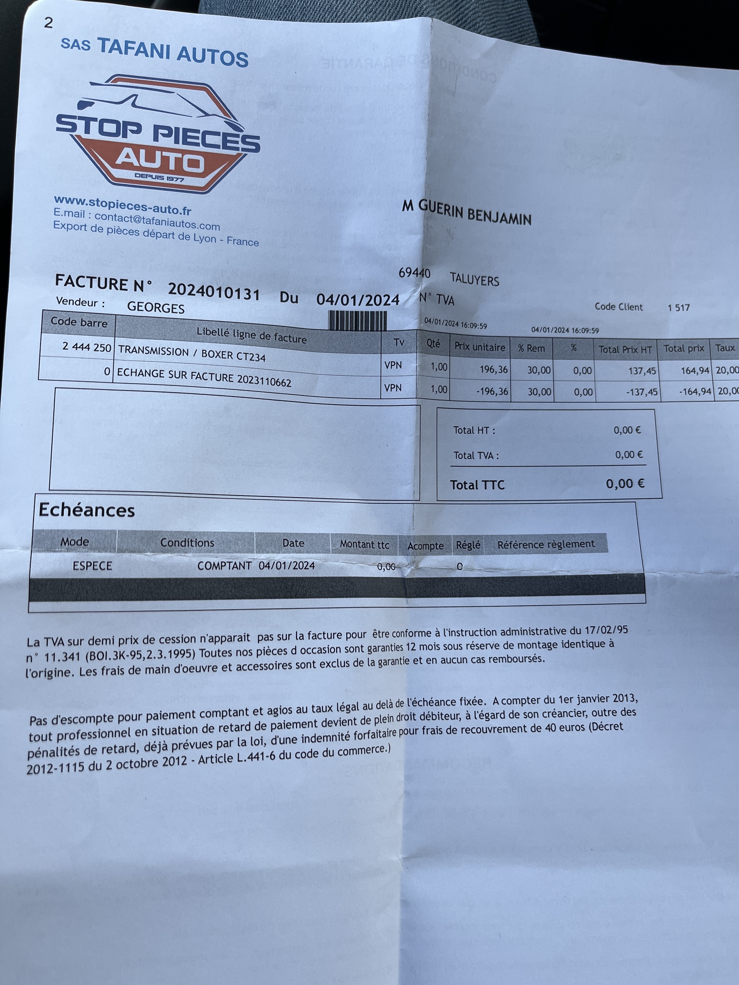 Photo n° 2 de l'avis de Benjamin.u fait le 19/01/2024 à 14:43