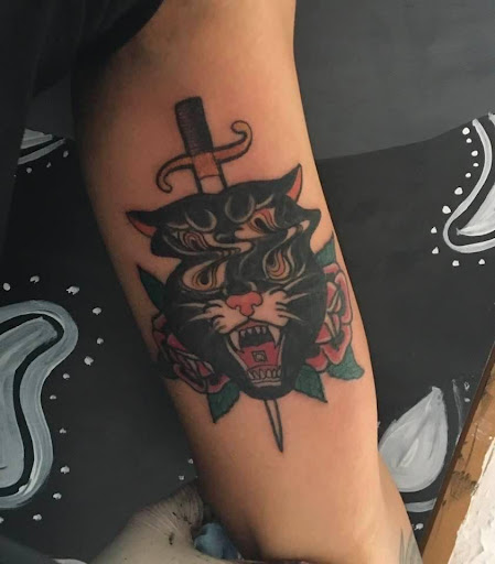 Explore religious tattoo sleeve ideas, creative tattoo ideas in Spring, available at Art Immortal Woodlands Tattoo and Piercing