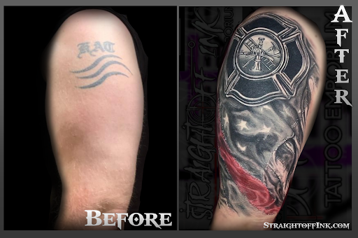 Explore blink 182 tattoo ideas, creative tattoo ideas in Lexington, available at Straightoff Ink Tattoo Emporium