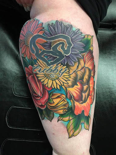 Explore tanning tattoo ideas, creative tattoo ideas in Coeur D Alene, available at Black Matter Tattoo