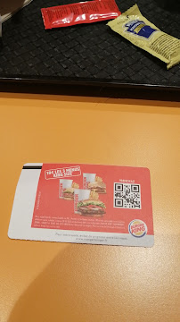 Menu / carte de Burger King à Remiremont