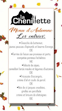 Restaurant français Restaurant La Chenillette à La Clusaz - menu / carte