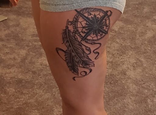 Explore ideas for chest tattoos men, creative tattoo ideas in Orange, available at Daddy Daughter Ink