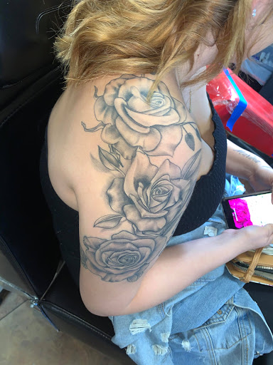 Explore black rose tattoo cover up ideas, creative tattoo ideas in Denver, available at 5280 INK