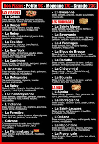 Menu du pizza de luxe à Joué-lès-Tours