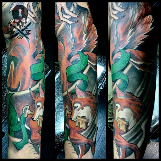 Explore kids name tattoo ideas, creative tattoo ideas in Addison, available at Cat Tattoo