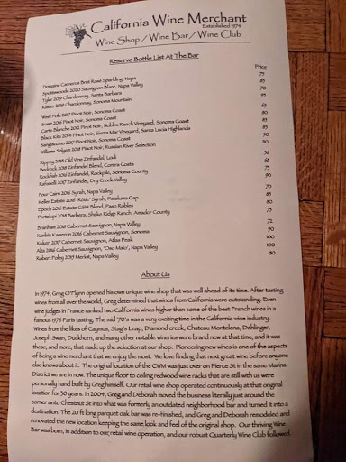 Wine Bar «California Wine Merchant», reviews and photos, 2113 Chestnut St, San Francisco, CA 94123, USA