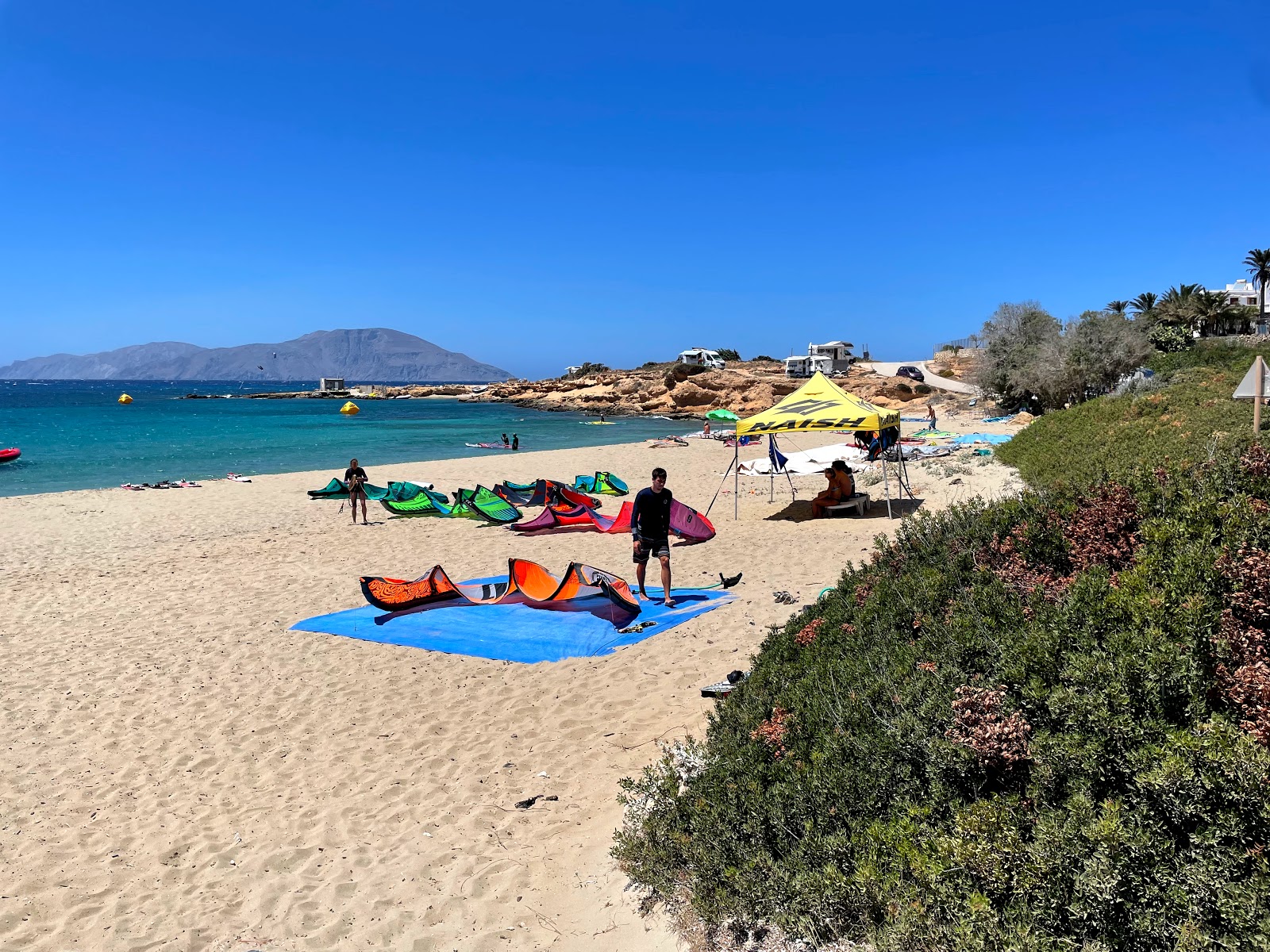 Photo of Agrilaopotamos beach with brown sand surface