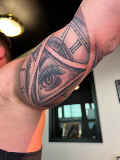 Explore patch work tattoo ideas, creative tattoo ideas in Spokane, available at DZ INK TATTOO PARLOR