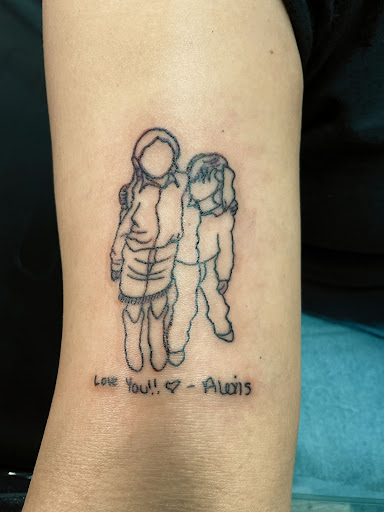 Explore tattoo word ideas for men, creative tattoo ideas in Fort Worth, available at Lucky Horseshoe Tattoo