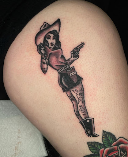 Explore family flower tattoo ideas, creative tattoo ideas in Georgetown, available at Iron Rite Tattoo South