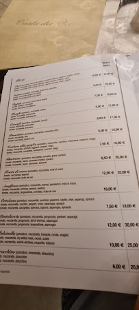 Carte du Ristorante La Pentolaccia à Fiorano Modenese