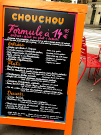 Restaurant Chouchou Paris à Paris menu