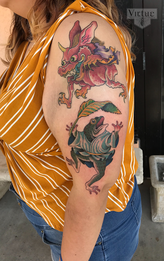 Explore tattoo ideas footprints, creative tattoo ideas in Ormond Beach, available at Virtue Studios