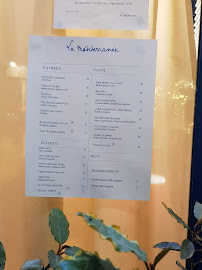Restaurant de fruits de mer Restaurant La Méditerranée à Paris (le menu)
