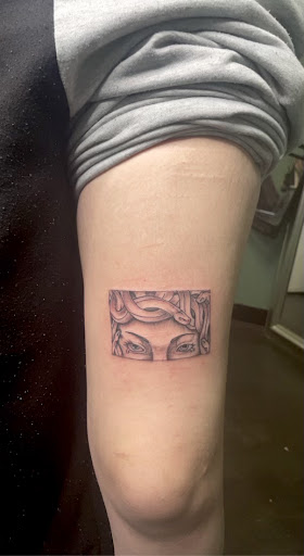 Explore calf tattoo ideas for women, creative tattoo ideas in Meridian, available at Creative Pain Tattoo Studio