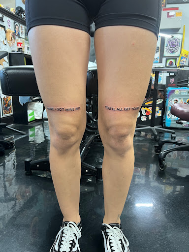 Find lipstick tattoo ideas for your next unique tattoo in Stockbridge at Black Rose Tattoo Collective