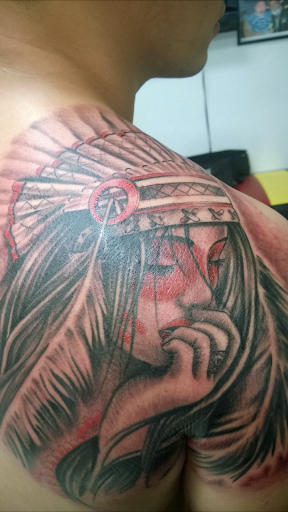 Explore tattoo ideas mens chest, creative tattoo ideas in San Marcos, available at Locally Famous Tattoo