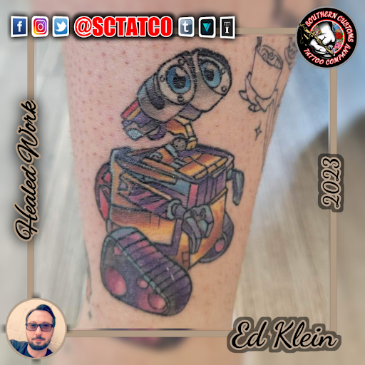 Explore chest to shoulder tattoo ideas, creative tattoo ideas in Fayetteville, available at Southern Customs Tattoo Company