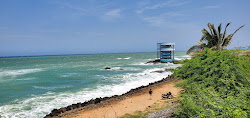 Foto von Kanyakumari Park Beach mit eine gerade küstenlinie