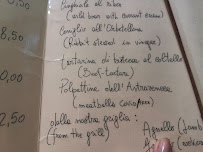 La Sosta di Pio VII à Barberino Val d'Elsa menu