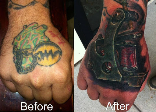 Explore hell hound tattoo ideas, creative tattoo ideas in Edgewood, available at Evolved Body Arts