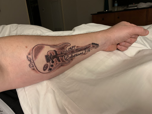 Explore tattoo name ideas on arm, creative tattoo ideas in Saint Petersburg, available at Ink Godz Tattoos