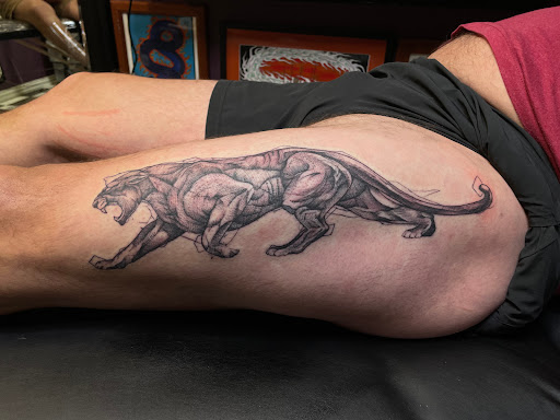 Explore dexter tattoo ideas, creative tattoo ideas in Georgetown, available at Iron Rite Tattoo South