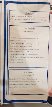 Menu / carte de Restaurant Le Grand Bleu à Berck