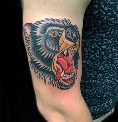 Explore female thigh tattoo ideas, creative tattoo ideas in Hampstead, available at Lost Soul Collective