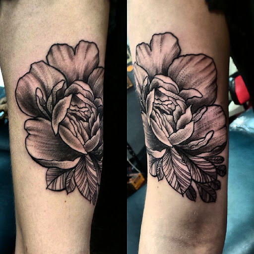 Explore tattoo cross ideas, creative tattoo ideas in Aurora, available at Ronin Tattoo Studio INC